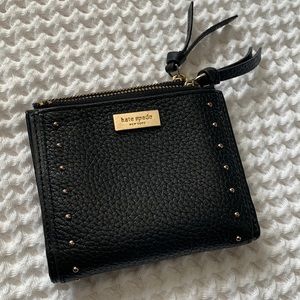 Kate Spade Small Malea Black Studded Wallet